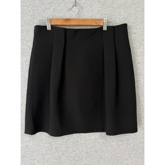 Lafayette 148 Skirt Womens 10 Black Wool Silk Blend Classic Luxury Old Money - Picture 1 of 9